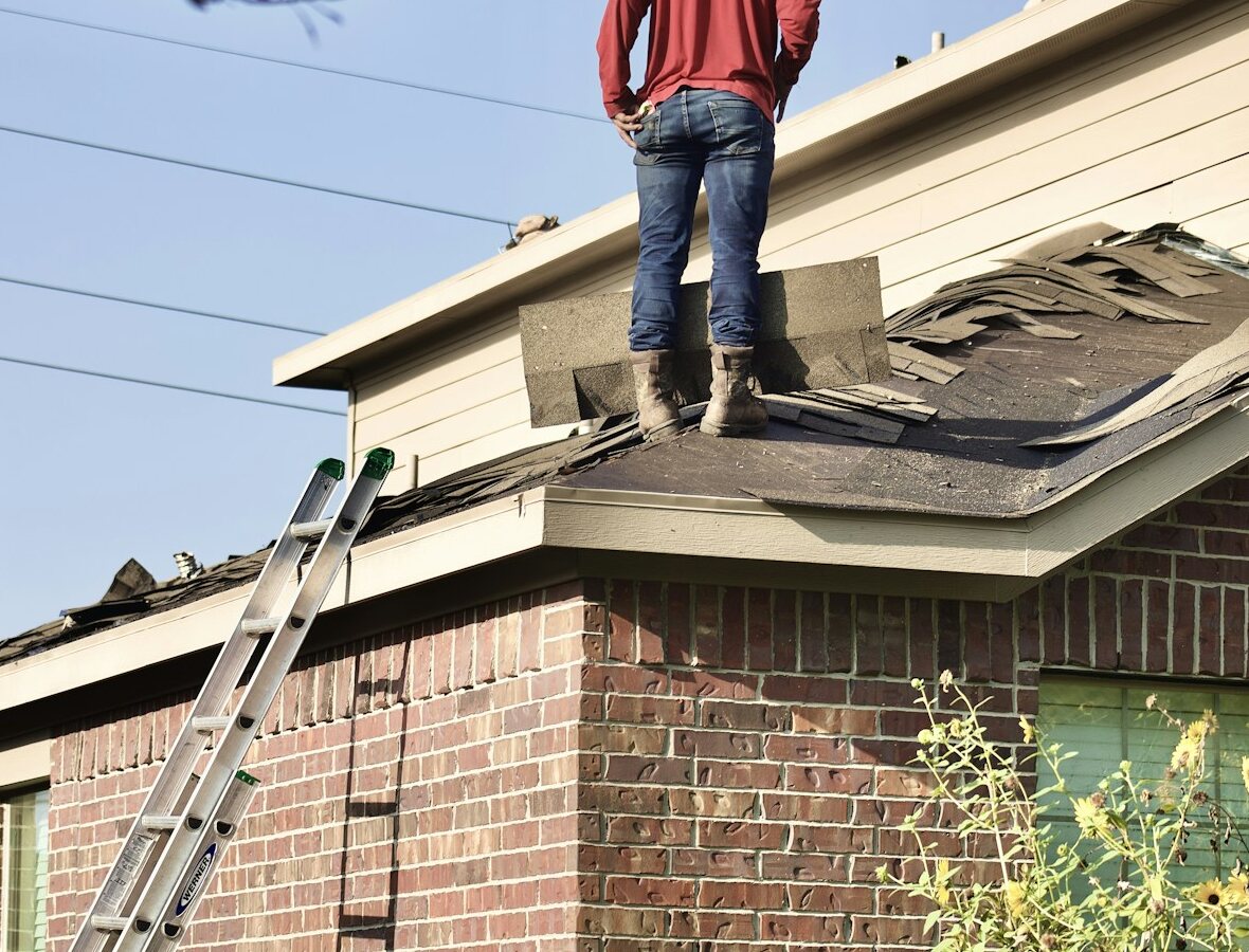 Roof repair detail view, Roofing work in Lahore